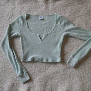 TNA Waffle Scoopneck Longsleeve